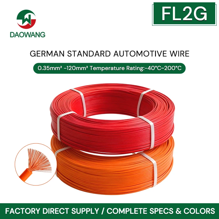 FL2G Silicone Rubber Automotive Cable: Khetho e Tšepahalang bakeng sa{1}}Tikoloho e Phahameng ea ...